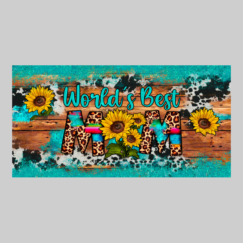 World's Best Mom Sunflower License Plate Premium Tee by Artiststas | Teevron