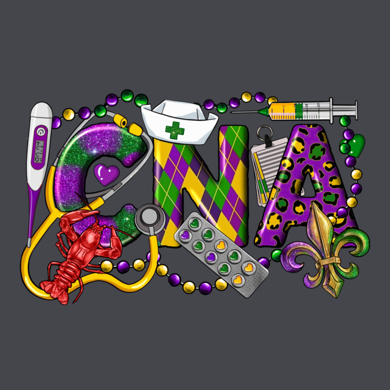 Cna Certified Nursing Assistant Mardi Gras Long Sleeve Tee by LillyAllenDesigns | Teevron