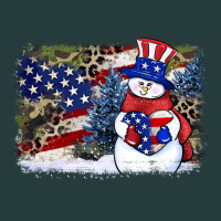 Patriotic Snowman Background 4th Of July Premium Hoodie | Teevron