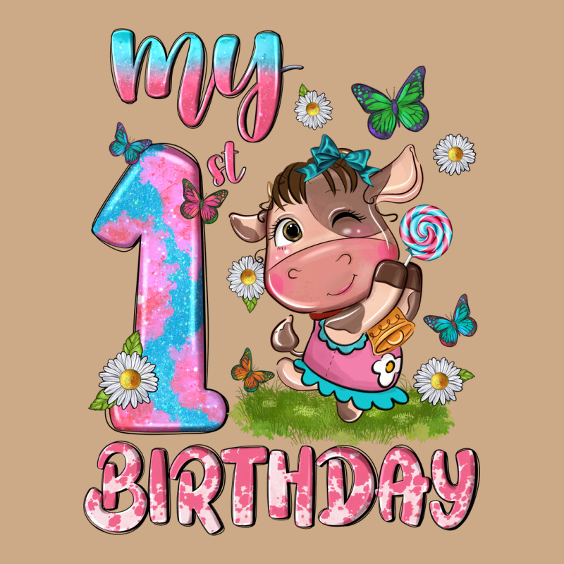 My 1 St Birthday With Little Cute Cow Vintage Hoodie by NancyCooperArtShop | Teevron