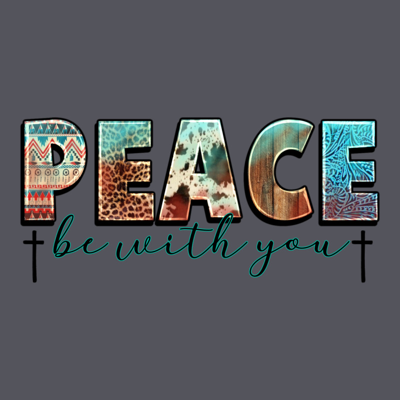 Peace Be With You Cross Vintage Hoodie by NancyCooperArtShop | Teevron