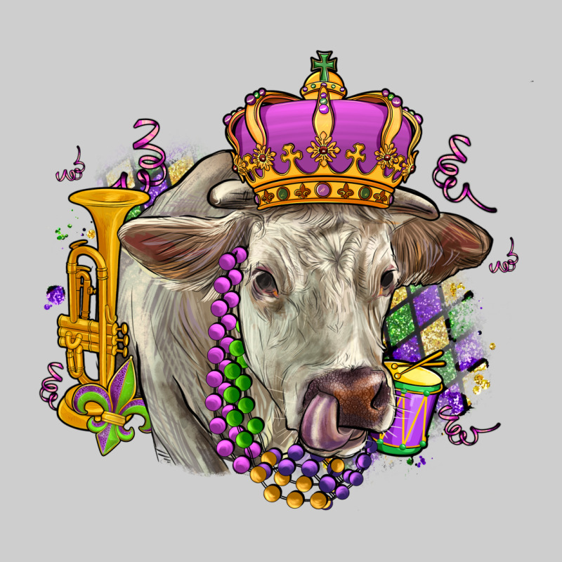 Charolais Mardi Gras Premium Sweatshirt by OliviaCreatesArt | Teevron