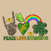 Peace Love Shamrock  St. Patrick's Day Heavyweight Hoodie | Teevron