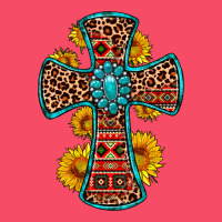 Gemstone Sunflower Leopard Cross Premium Sweatshirt | Teevron