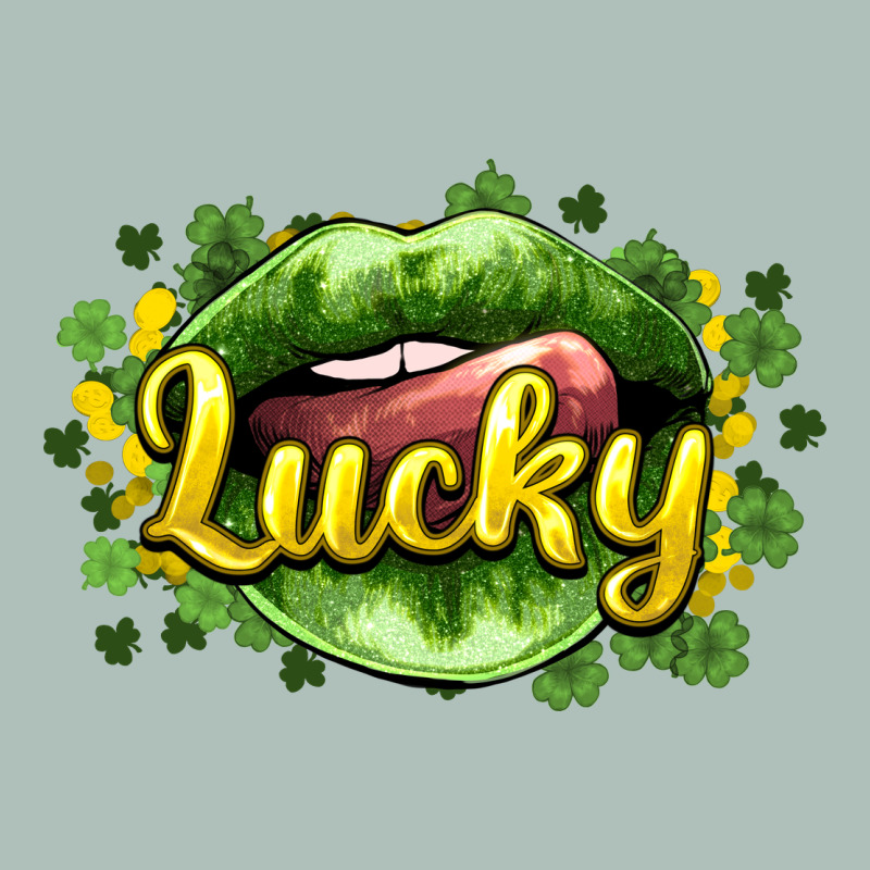 St. Patrick's Day Lips Lucky Heavyweight Hoodie by HowdyJamesFarm | Teevron