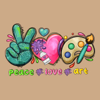 Peace Love Art Vintage Hoodie | Teevron