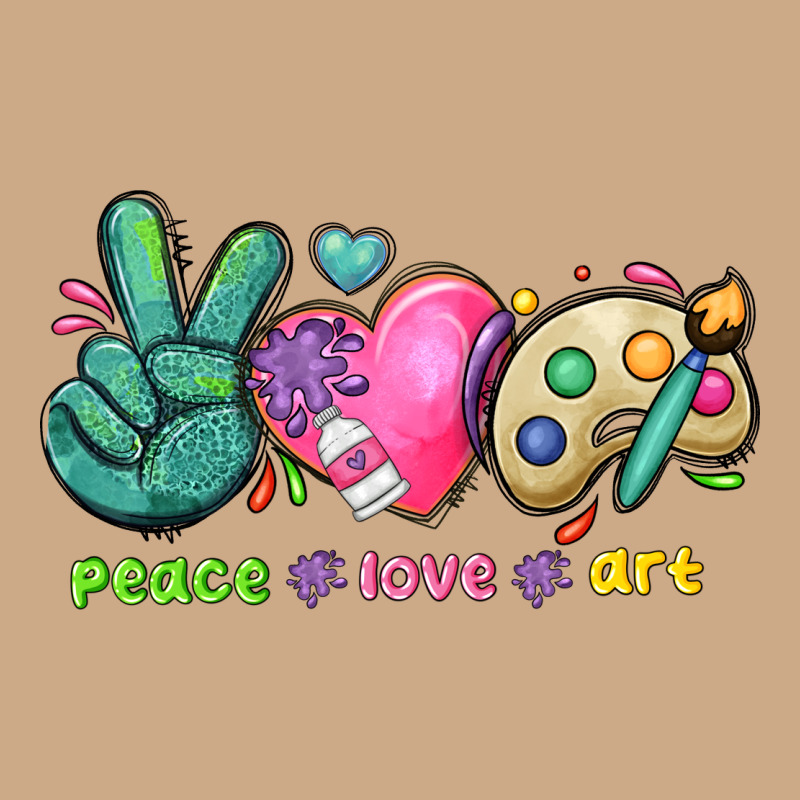 Peace Love Art Vintage Hoodie by NancyCooperArtShop | Teevron