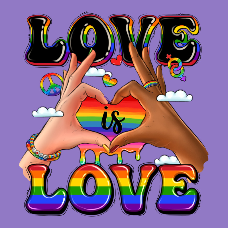 Love Is Love Lgbtq Pride Hands Urban Hoodie by LillyAllenDesigns | Teevron