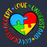 Autism Awareness Puzzle Heart Love Understand Advo Heavyweight Sweatshirt | Teevron