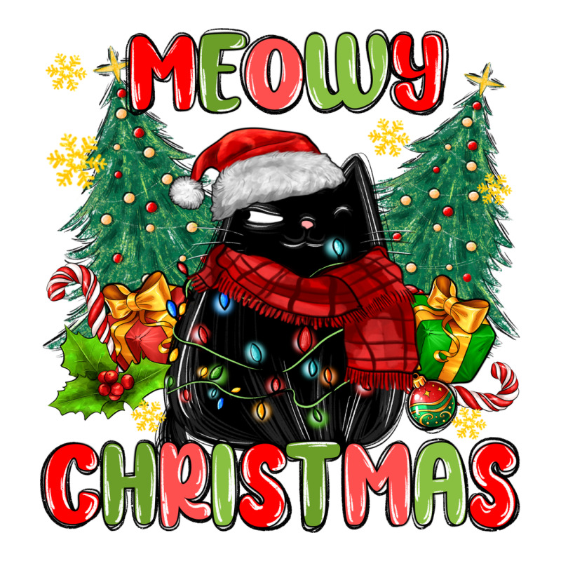 Meowy Christmas Black Cat Urban Heavy Tee by MaliasSmallBusiness | Teevron
