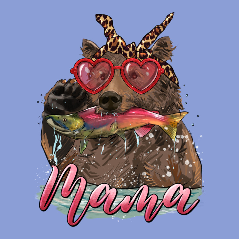 Mother's Day Glasses Leopard Bandana Mama Bear Hunting Fish Long Sleeve Tee by RanaPortraitStore | Teevron