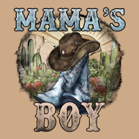 Mamas Boy Western Cowboy Boots Cactus Vintage Hoodie | Teevron