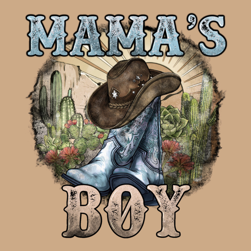 Mamas Boy Western Cowboy Boots Cactus Vintage Hoodie by NancyCooperArtShop | Teevron