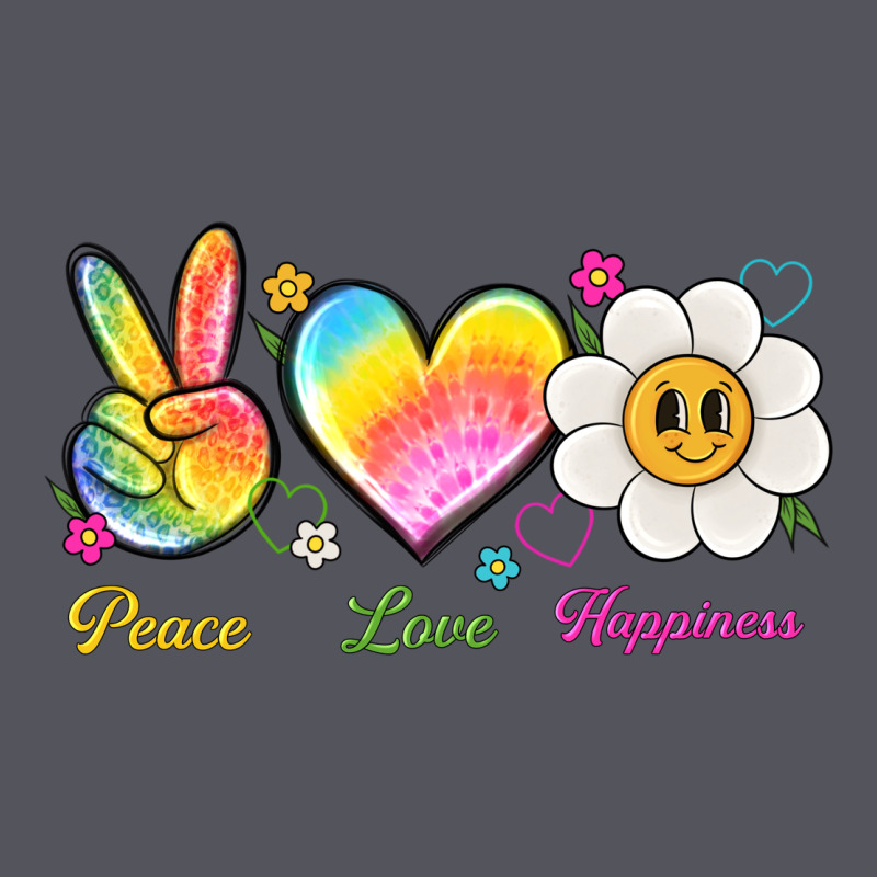 Peace Love Happiness Vintage Hoodie by NancyCooperArtShop | Teevron