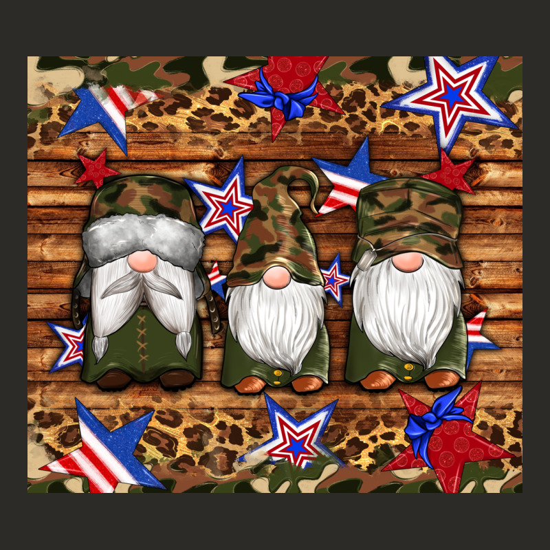 Camouflage Gnomes American Flag Star Leopard Heavy Core Tee by Artiststas | Teevron