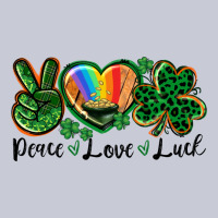 Peace Love St. Patrick's Day Heavyweight Hoodie | Teevron