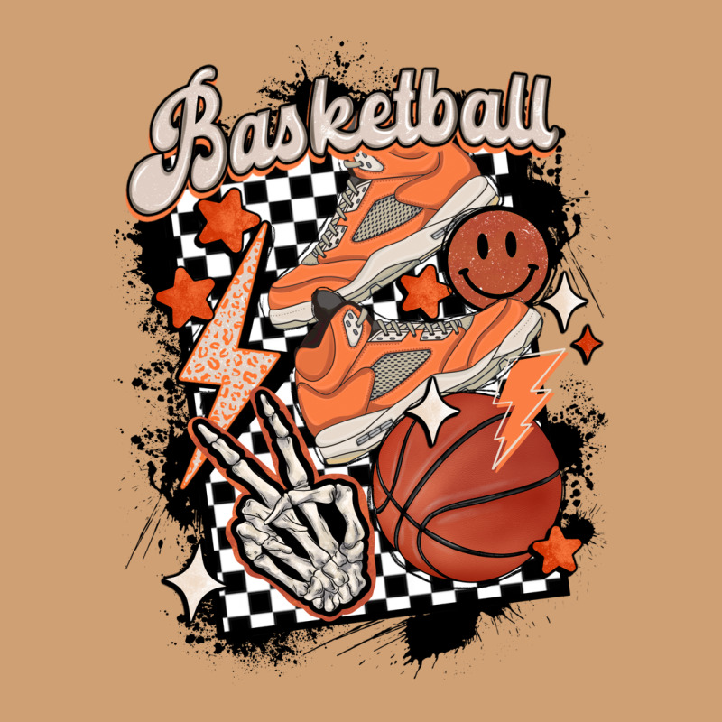 Checkered Retro Basketball Vintage Tee by MaliasSmallBusiness | Teevron