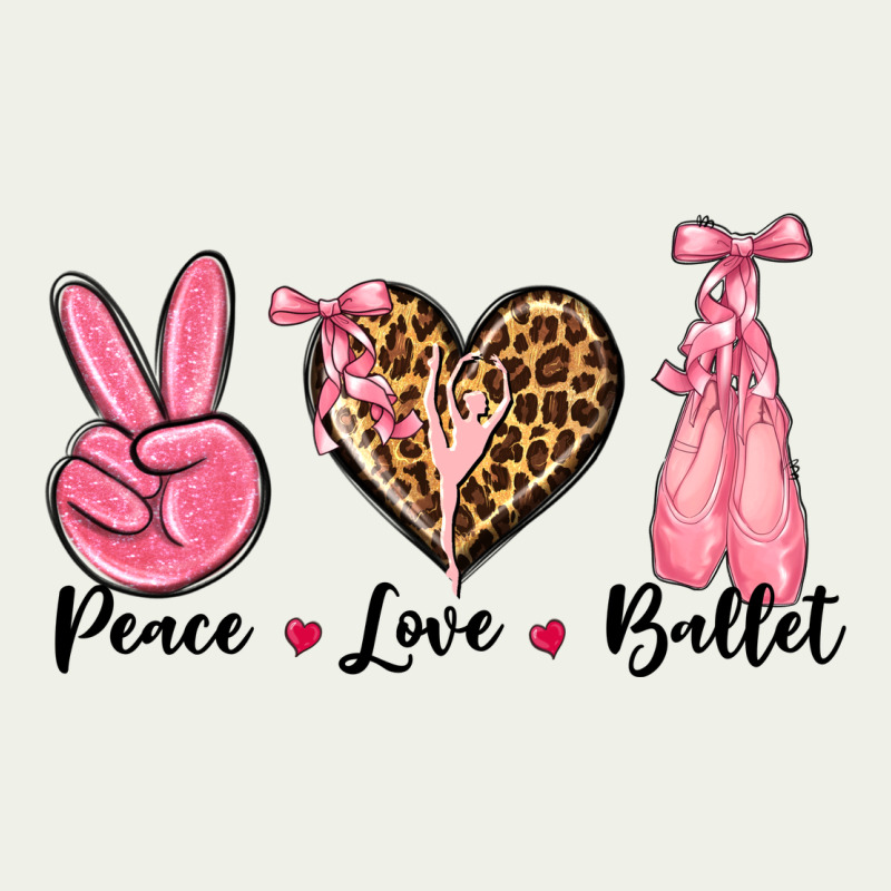 Peace Love Ballet Urban Heavy Tee by NancyCooperArtShop | Teevron