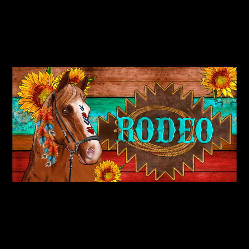 Aztec Horse Cactus And Sunflowers License Plate Template Premium Tee by Artiststas | Teevron