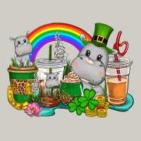 St. Patrick's Hippopotamus Coffee Cups Heavyweight Hoodie | Teevron