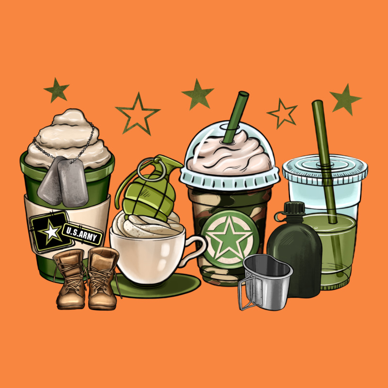 Us Army Coffee Cups Premium Sweatshirt by OliviaCreatesArt | Teevron