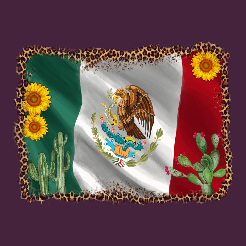 Mexico Flag Sunflower Cactus Premium Tee by AdoDesignShop | Teevron