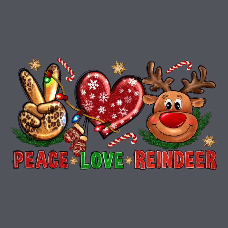 Peace Love Reindeer Christmas Vintage Hoodie by NancyCooperArtShop | Teevron