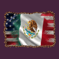 Mexico Flag And Usa Flag Premium Tee | Teevron