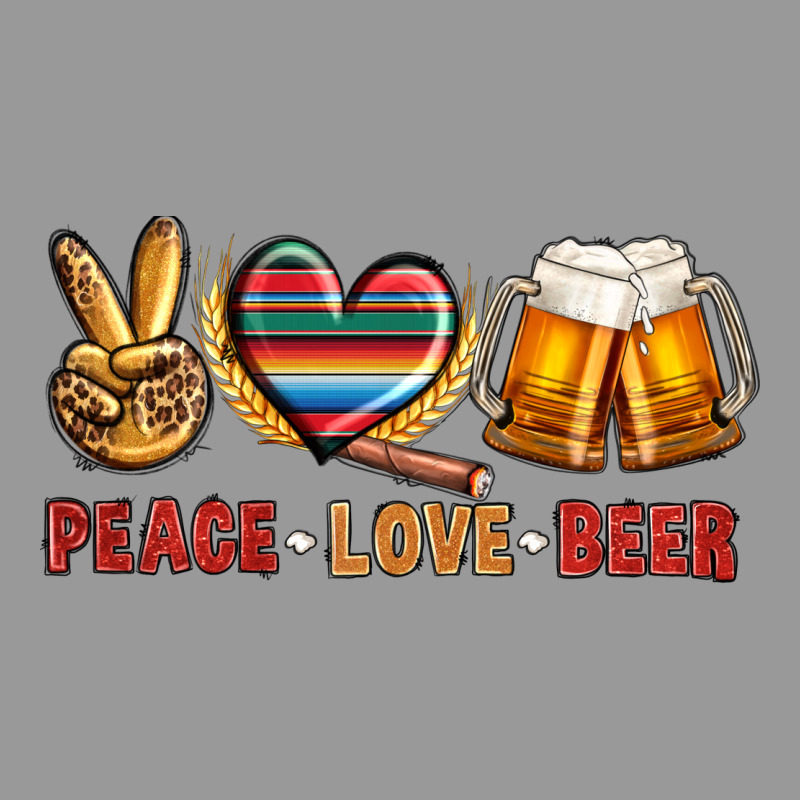 Peace Love Beer Vintage Hoodie by NancyCooperArtShop | Teevron