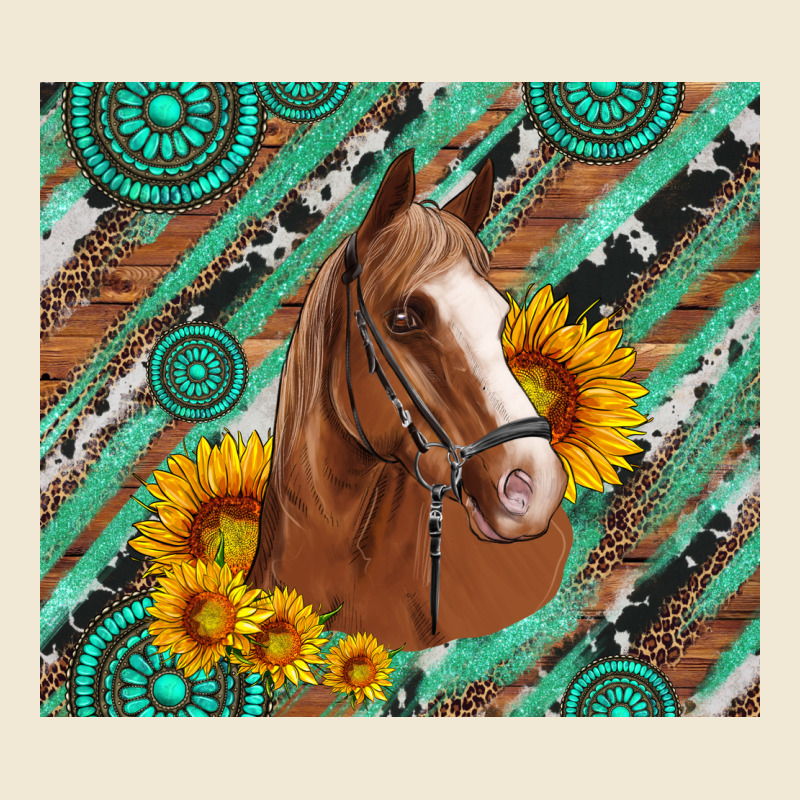 Western Horse With Gemstone And Sunflower Premium Tee by Artiststas | Teevron