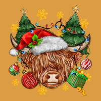 Christmas Highland Cow Urban Heavy Tee | Teevron