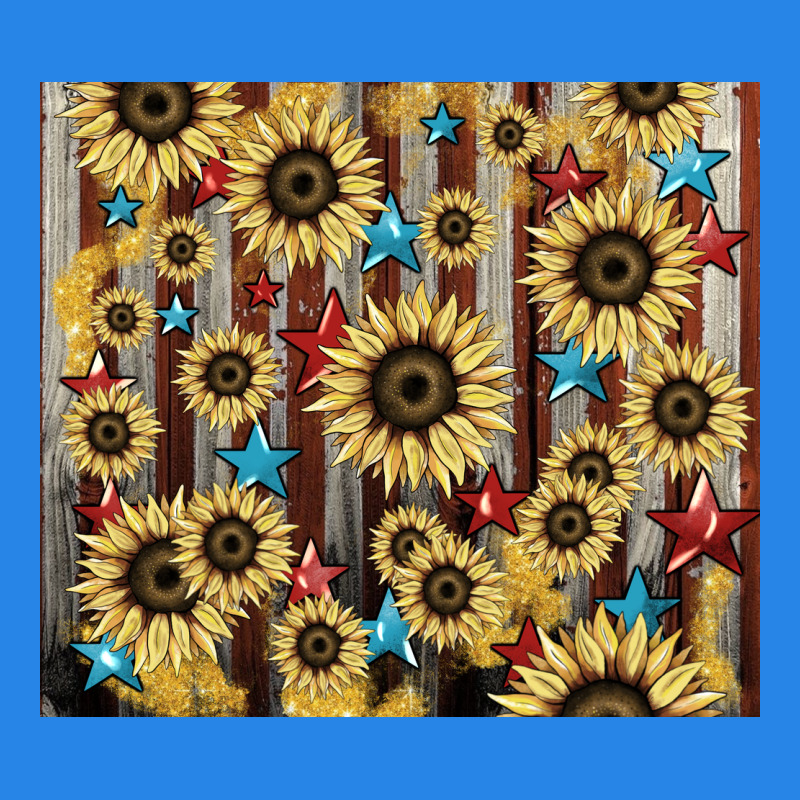 America Flag Sunflower Star Tumbler Premium Hoodie by HowdyJamesFarm | Teevron