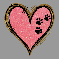 Pink Glitter Heart Vintage Hoodie | Teevron