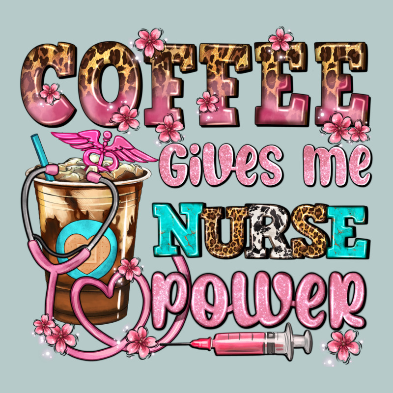 Coffee Gives Me Nurse Power Heavy Core Tee by AdoDesignShop | Teevron