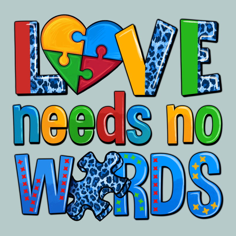 Love Needs No Words Autism Heavy Core Tee by AdoDesignShop | Teevron