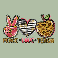 Peace Love Teach Urban Heavy Tee | Teevron