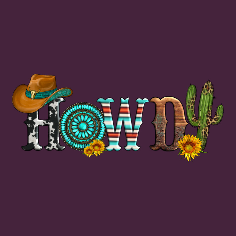 Howdy With Cowboy Hat And Cactus Premium Tee by Artiststas | Teevron