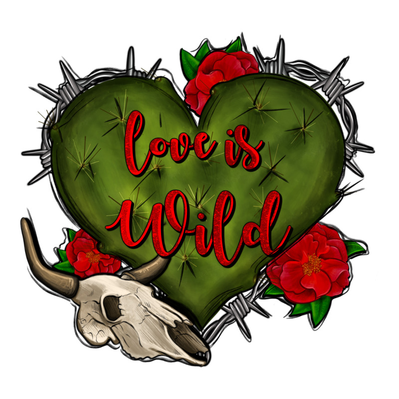 Love Is Wild With Bullskull Olivia Premium Sweatshirt by OliviaCreatesArt | Teevron