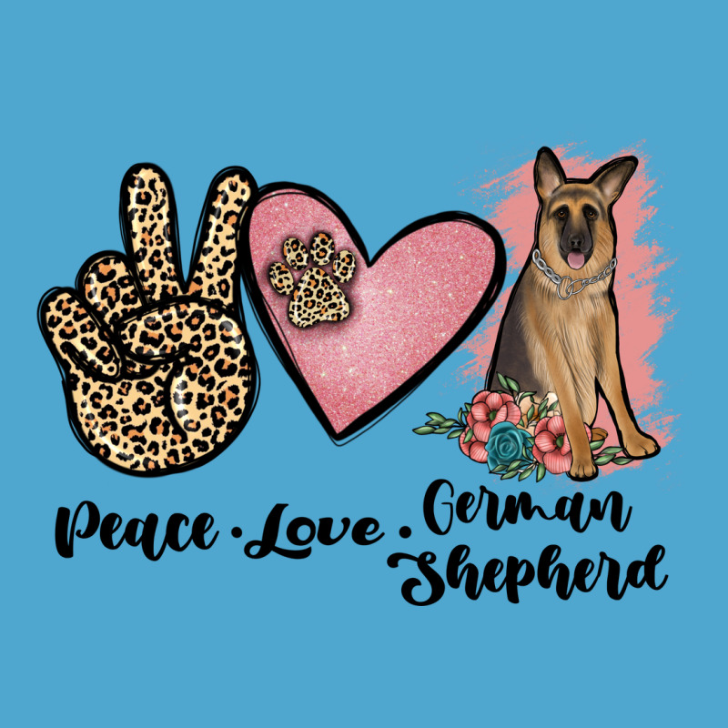 Peace Love German Shepherd Premium Hoodie by JahusDesignShop | Teevron