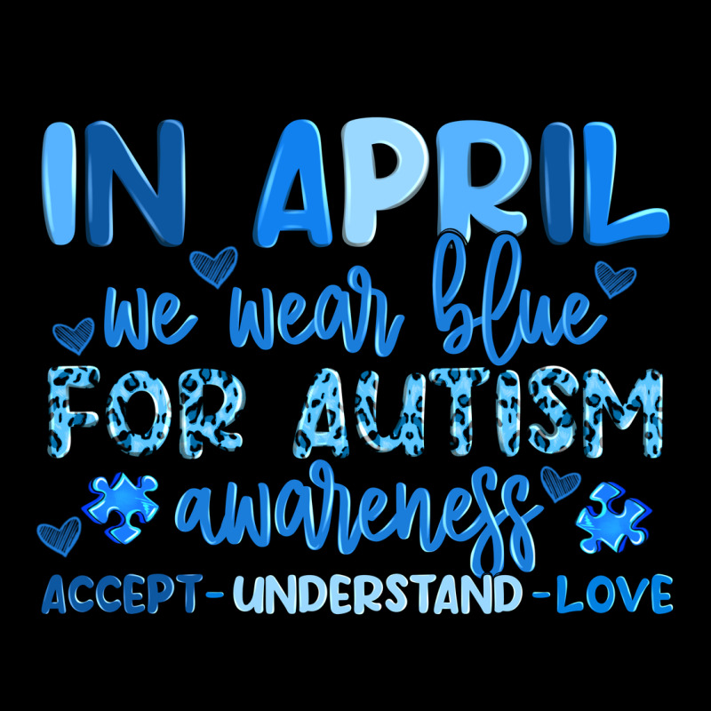 In April We Wear Blue For Autism Awareness Heavyweight Sweatshirt by Artiststas | Teevron