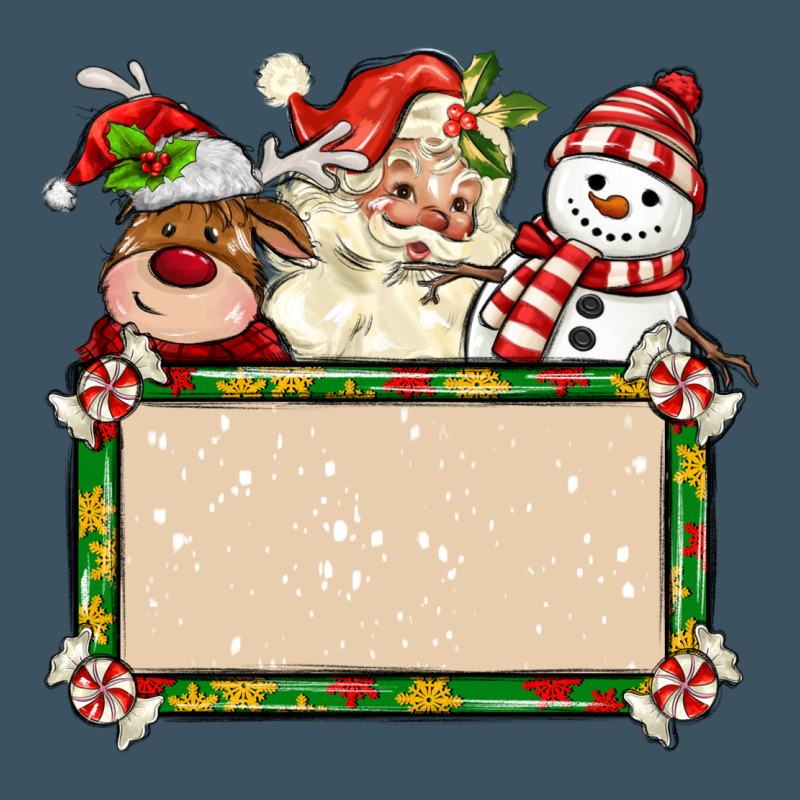 Santa Reindeer Snowman Preview And Costom Name Urban Heavy Tee by MaliasSmallBusiness | Teevron