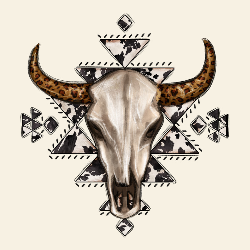 Bull Skull With Aztec Vintage Tee by MaliasSmallBusiness | Teevron
