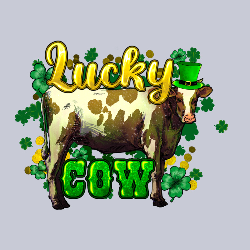 St. Patrick's Day Cow Heavyweight Hoodie by HowdyJamesFarm | Teevron