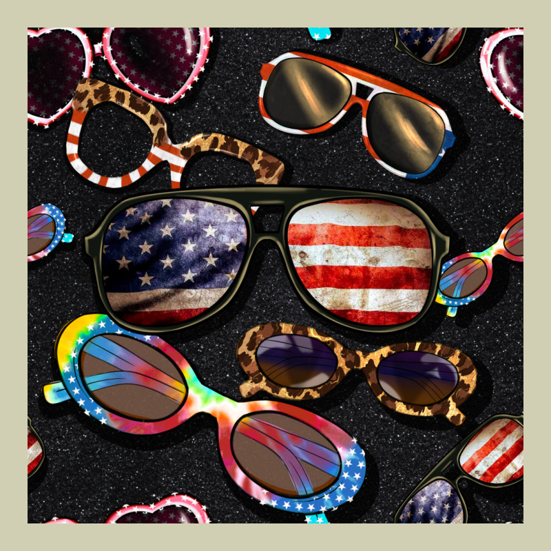 4th Of July Glasses  Seamless Pattern Heavy Core Tee by BundleAndBundleShop | Teevron