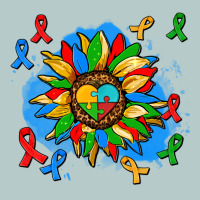 Autism Sunflower Ribbon Heavy Core Tee | Teevron