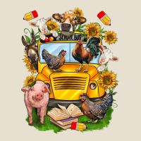 Farm Animals With School Bus Urban Heavy Tee | Teevron