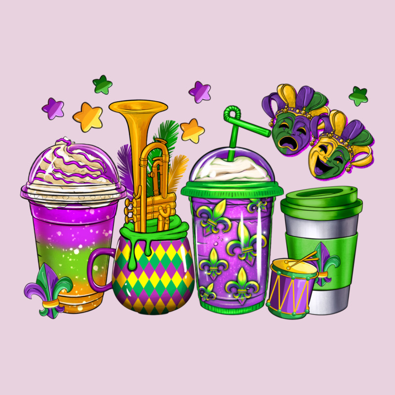 Mardi Gras Coffee Cups Ladies Tee by Jasminsmagicworld | Teevron