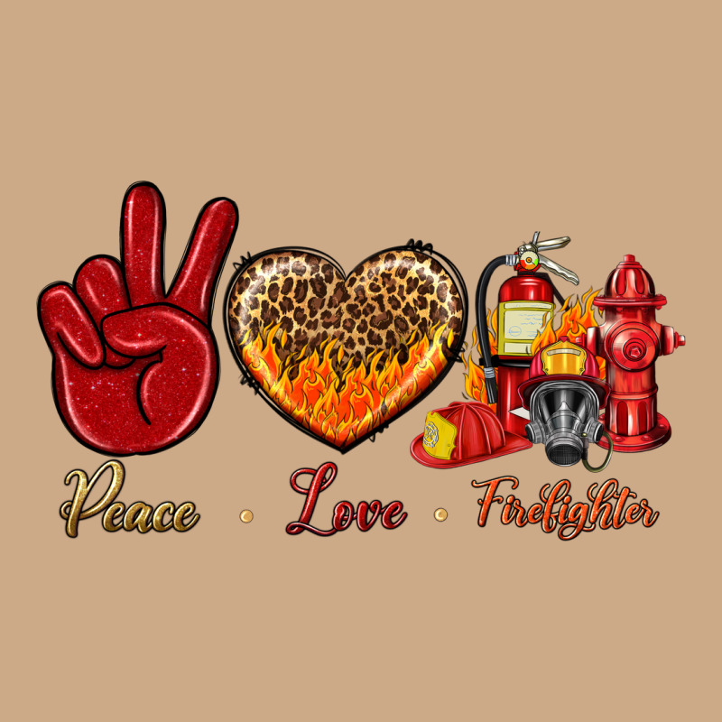 Peace Love Firefighter Vintage Hoodie by NancyCooperArtShop | Teevron
