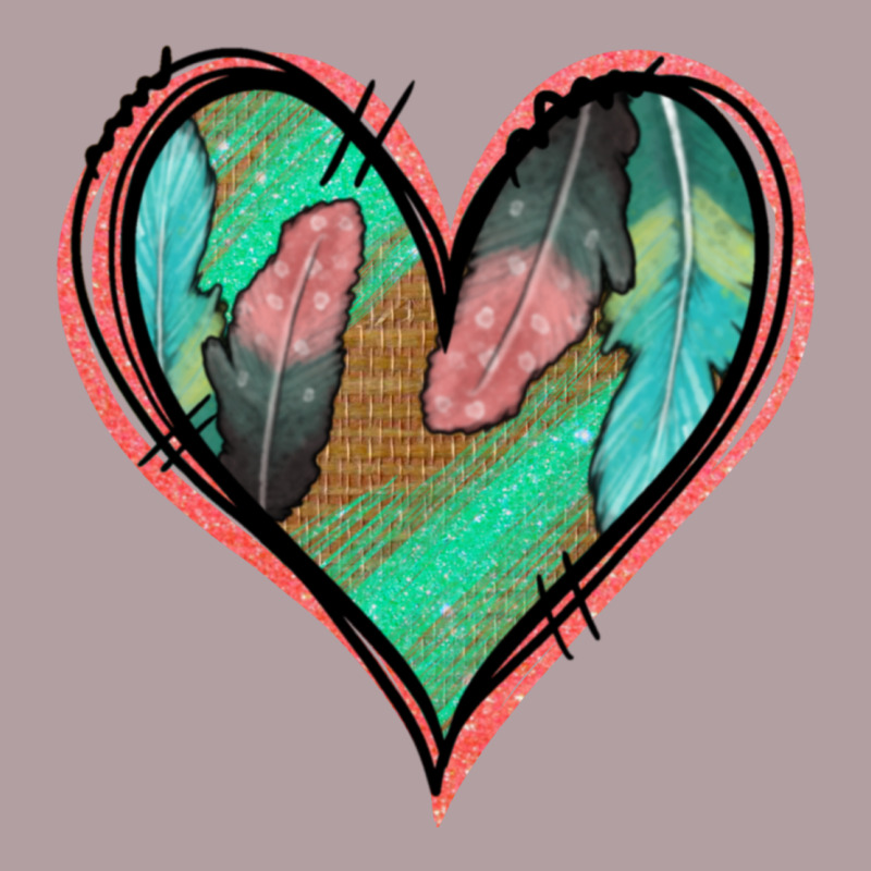 Feather Heart Vintage Hoodie by Jasminsmagicworld | Teevron