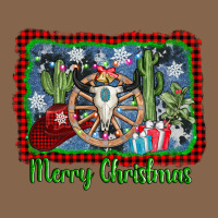 Merry Christmas Western Bull Skull Premium Tee | Teevron